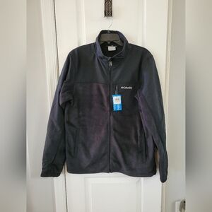 NWT Columbia Men's Granite Mountain Overlay Fleece Full Zip Jacket Black Large